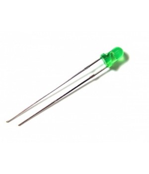 Светодиод зелёный матовый 3 мм