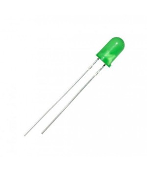 Светодиод зелёный матовый 5 мм